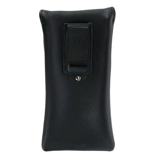CTM Leather Eyeglass Case with Holster Clip 1