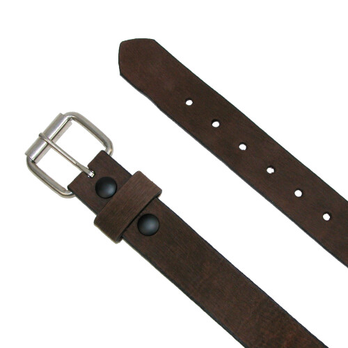 Boston Leather Men's Bark Leather Belt 1