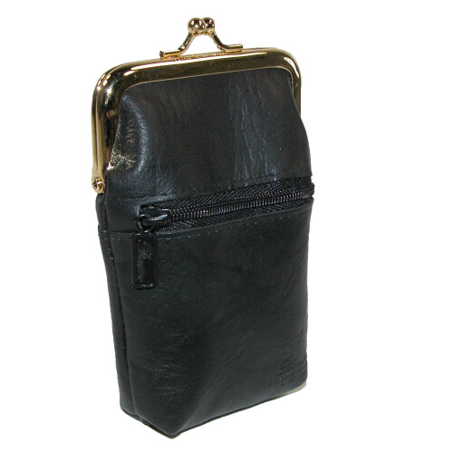 Buxton Women's Leather Framed Cigarette Case Wallet with Floral Emboss 2