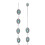 Ariat Women's Concho Chain Belt with Turquoise 2