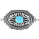 Ariat Women's Concho Chain Belt with Turquoise 3