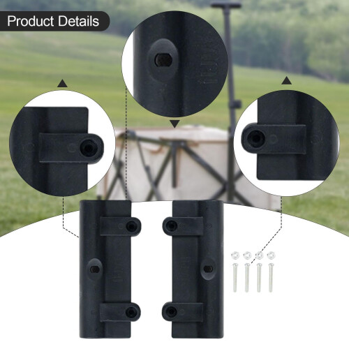Foldable Wagon Push Pull Bar Connector Kit with Quick Attach System for Durable Outdoor Carts 1