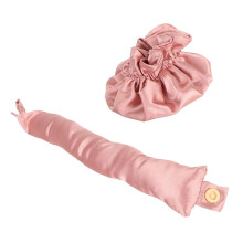 Dusty Pink Heatless Bun Hair Kit - Cloth Portable