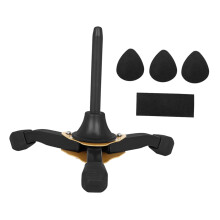 Foldable Metal Clarinet and Saxophone Stand with Stable Tripod Base and SpaceSaving Design
