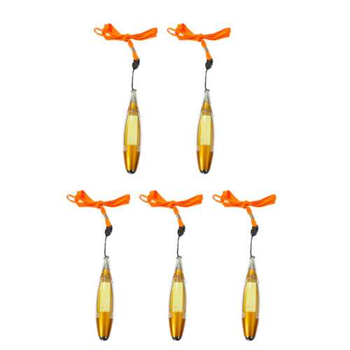 Stylo à bille lumineux Compact, 5 pièces, avec Note-Orange