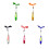 Stylo à bille lumineux Compact, 5 pièces, avec Note-Orange 3