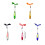 Stylo à bille lumineux Compact, 5 pièces, avec Note-Orange 4