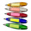 Stylo à bille lumineux Compact, 5 pièces, avec Note-Orange 7