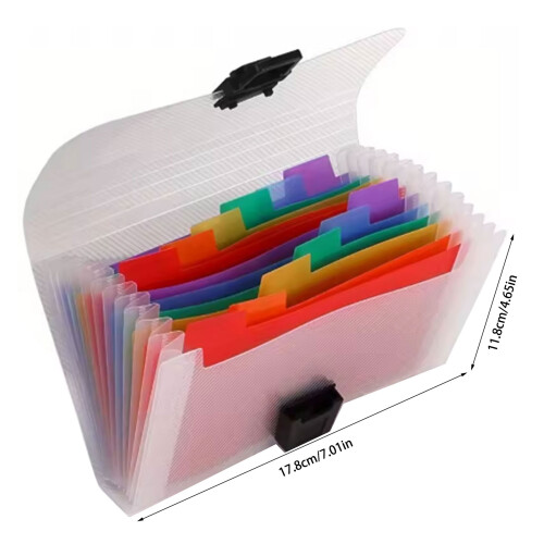 Set van 3 stuks Compact 13 Grid Design A6 Bestandsorganizer voor 2