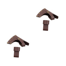 2pcs PU Leather Axe Sheath for Camping, Durable Hatchet Cover with Rustic Style, Light Brown