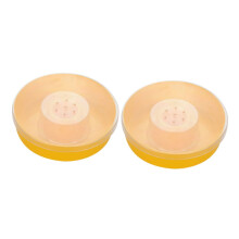 MOBUTOFU 2pcs Round Bee Feeder Bowls Beekeeping Feeding Tools Easy Install Water and Food Dish Set