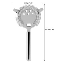 Stainless Steel Strainer 115g 10.4x19.7cm Silver
