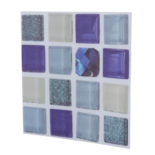 18 Stück Mosaik Aufkleber selbstklebend 10x10cm