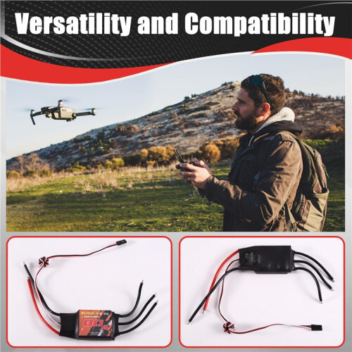 BLHeli RC Brushless ESC 80A Electric Speed Controller for Quadcopter Aircraft Model Fixed Wing Multi-Axis FPV RC Drone