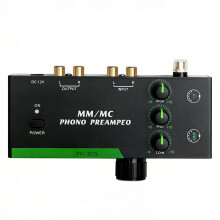 COKYIS mm/MC Phono Preamp Professional Stereo Phonograph Preamplifier for Turntable Record Player for Music Lovers AU Plug