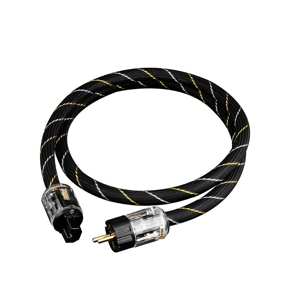 Copper Ac Power Cable Hifi Audio Eu Power Cord Pure Copper Power Cable Connector For Amplifier Dac Cd Player 4712439141204