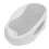 Light Gray Baby Bath Support Newborn Size Plastic 1