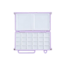 Caja Portátil para Pintar Acuarelas con Paleta para Pintura Al Óleo y Gouache Rosa