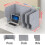 Folding Acoustic Desk Divider Privacy Panel, Noise Reducing Felt Office Screen with Cable Hole, 3Panel 100cm 2