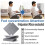 Folding Acoustic Desk Divider Privacy Panel, Noise Reducing Felt Office Screen with Cable Hole, 3Panel 100cm 3