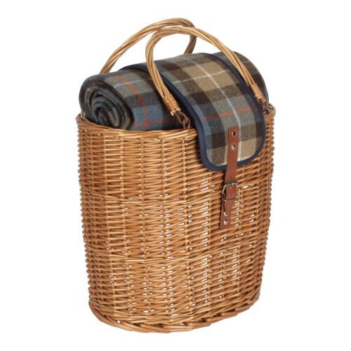 Wicker Oval Ravenstor Fitted Cool Bag Drinks Picnic Basket 2