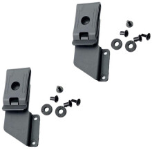 2 Sets 360 Rotating Kydex Belt Clip for Knife Sheath with Screws, Durable Nylon Deep Carry Design (Black)