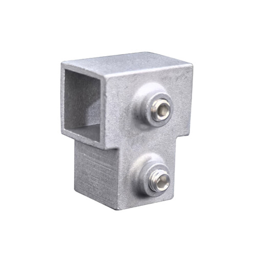 Square Pipe Fixed Joint Storage Rack Connector Aluminum-20x20T