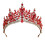 Stilvolle Braut-Tiaras mit silberner Dekoration und-Rot 1