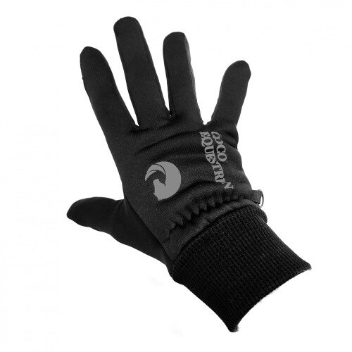Oypla Coco Equestrian Black (L) Windproof Winter Horse Riding Gloves 2