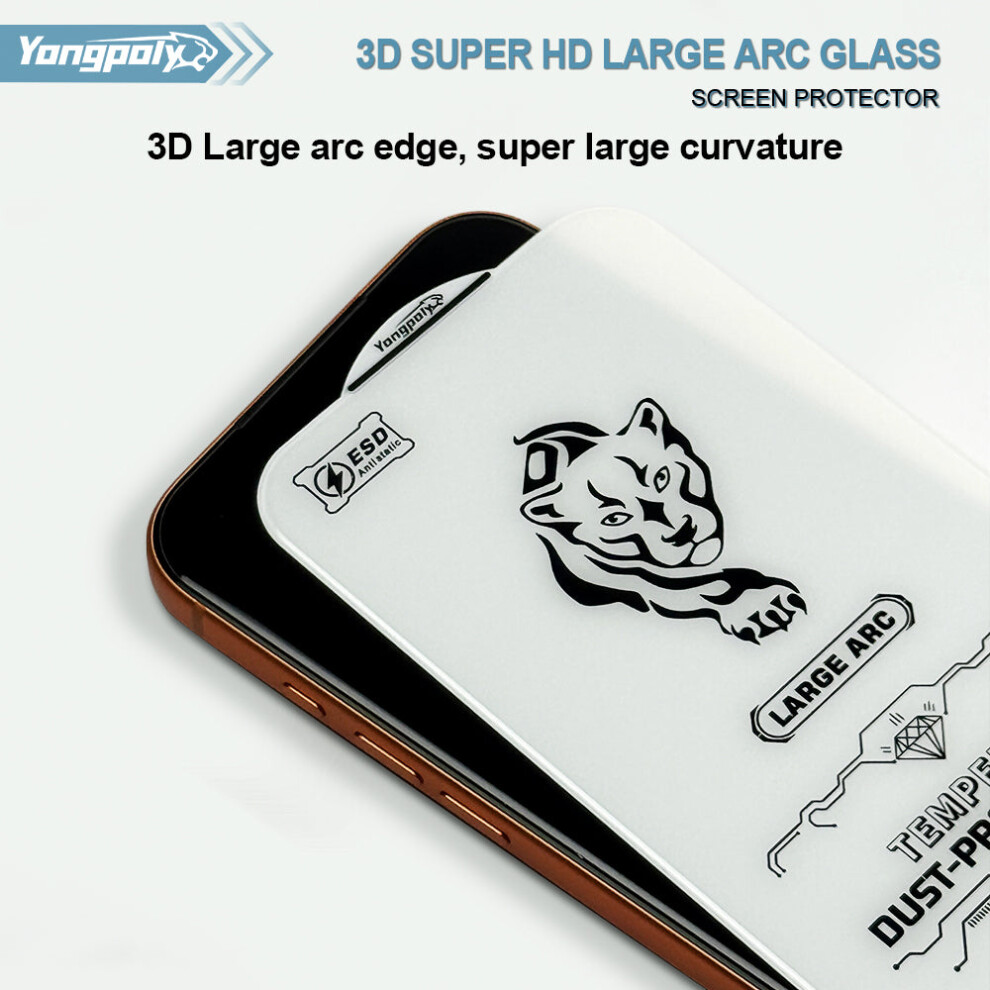 Pack Of 3 9D Glass Screen Protector For Iphone 15 Plus 693053442202