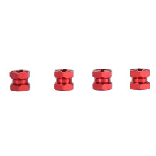Red 12mm Aluminum RC Wheel Hex Spacers and Hub Extensions for 1/10 Cars Enhanced Wheel Stability