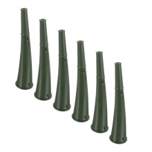 6pcs Outdoor Signal Horn Set, Loud Green Sports Cheering Trumpets for Camping and Emergency