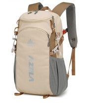 Waterproof Hiking Backpack 22L Khaki Lightweight Travel Daypack for Men and Women with MultiCompartment Storage
