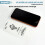 Pack de 3 protectores de pantalla de cristal 9D para iPhone 16 Pro Max 4