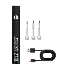 Soldeerboutset met 510 Schroefdraad, 3 Instelbare Spanningsstanden, 650mAh Batterij,Slimme Soldeerpen, Soldeergereedschapset