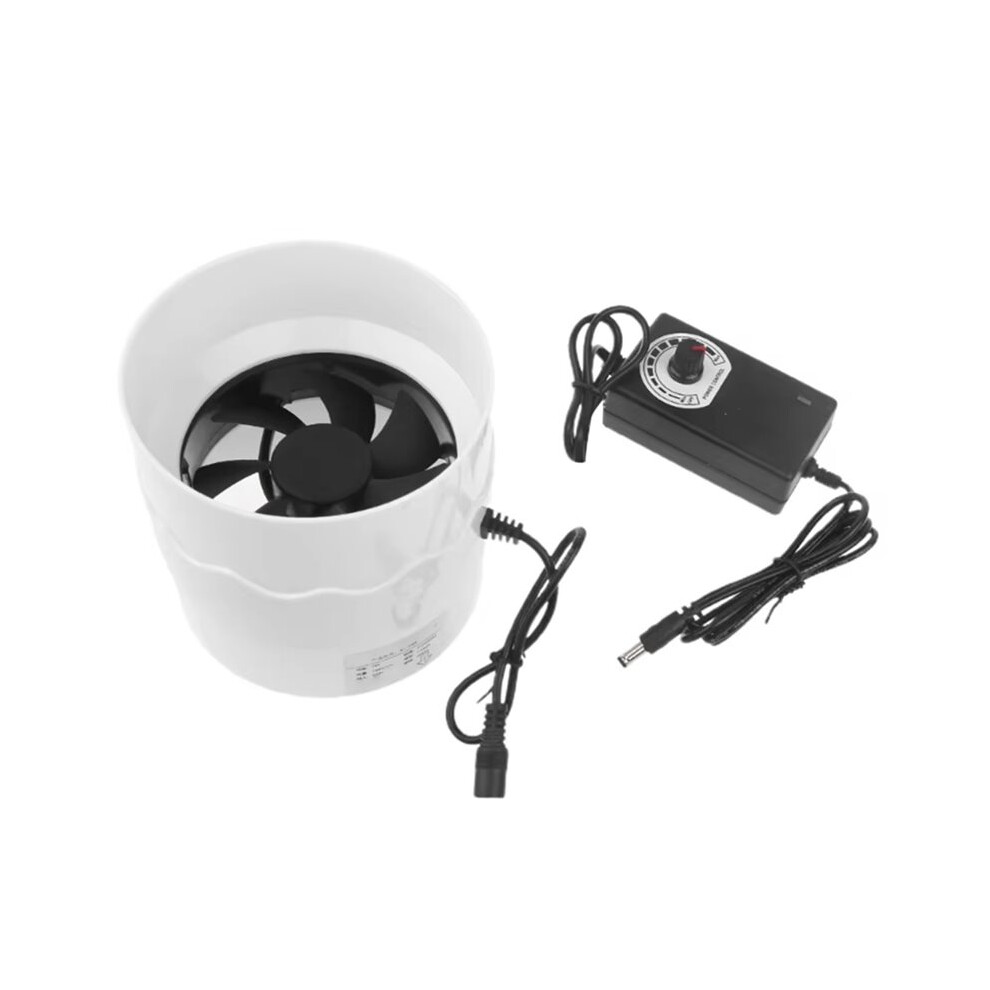 Inline Duct Fan 110Mm Ventilation Exhaust Boosters Fan Filter Duct 7W Extractor Blower Adjustable Speed Exhaust Fan Eu 4712790619008