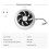 Rohrventilator 110 mm, Abluftventilator mit Filter, 7 W Leistung, Einstellbare Drehzahl, EU-Stecker 3