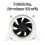 Ventilador de Duto de 4 Polegadas com Regulagem de Velocidade, Exaustor de Ar para Cozinha, Banheiro e Vaso Sanitário, Plugue Europeu. 3