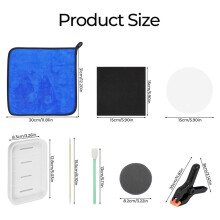 Kit di Pulizia e Cura per Carte, Kit 8 In 1 per La Pulizia e L'Appiattimento Delle Carte, Kit per La Pulizia di Carte Collezionabili con Dima di