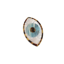Elegant Blue Acrylic Hair Claw Clip for Thick Hair, Large Geometric Design with Durable Metal Spring