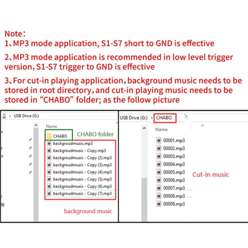 12-85V One-to-One Trigger Audio Player 9 Channels Segmented Announcement Voice Control Module 8MB Memory High Level 2
