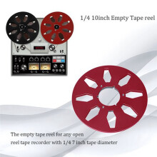 1/4 10.5 Inch Empty Tape Reel Aluminum Alloy Reel Tape Recorder Accessories Empty Disc Opening Machine Parts for Nab D