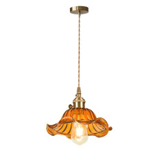 Glass Pendant Light Vintage Interior Ceiling Light Retro Pendant Lights Modern Pendant Light Brown