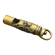 Copper Skull Emergency Whistle Pendant with Durable Build for Outdoor Survival Hiking and Camping