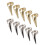 10PCS Alloy Hair Parting Ring Halloween Cosplay 15