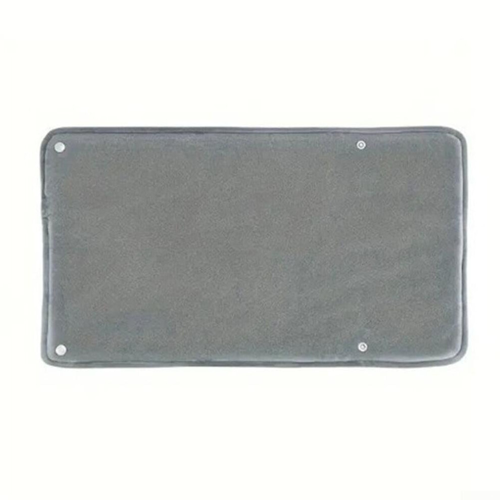 Gray Usb Hand Warmer Soft Plush Heating Pad For Hands Feet And Waist, Compact Usb Heat Pad 1Pack