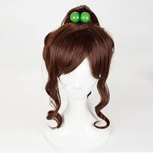 Sailor Jupiter Cosplay Wig Brown Heat Resistant Synthetic Hair for Women Makoto Kino Adjustable Fit