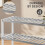 KEPLIN 5 Tier Natural Bamboo Shoe Rack Easy Assembly, Grey and White 5