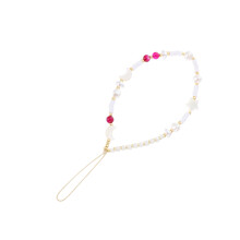 Phone Beaded Lanyard with Pearl Star Design, AntiDrop Wrist Strap for Women, Lightweight and Comfortable