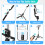 Bluetooth Selfie Stick Tripod with Wireless Remote, Extendable Adjustable Stand for iPhone and Android Smartphones Black 4